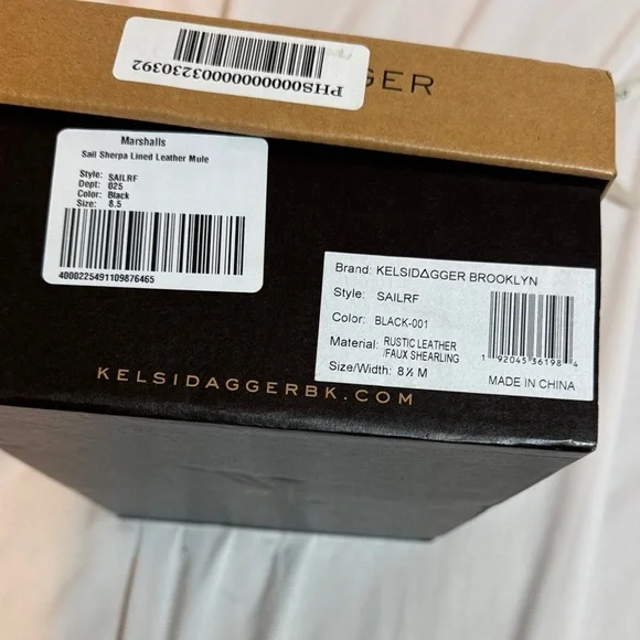 Kelsi Dagger Black Leather Slip-On Shoes - Picture 4 of 4